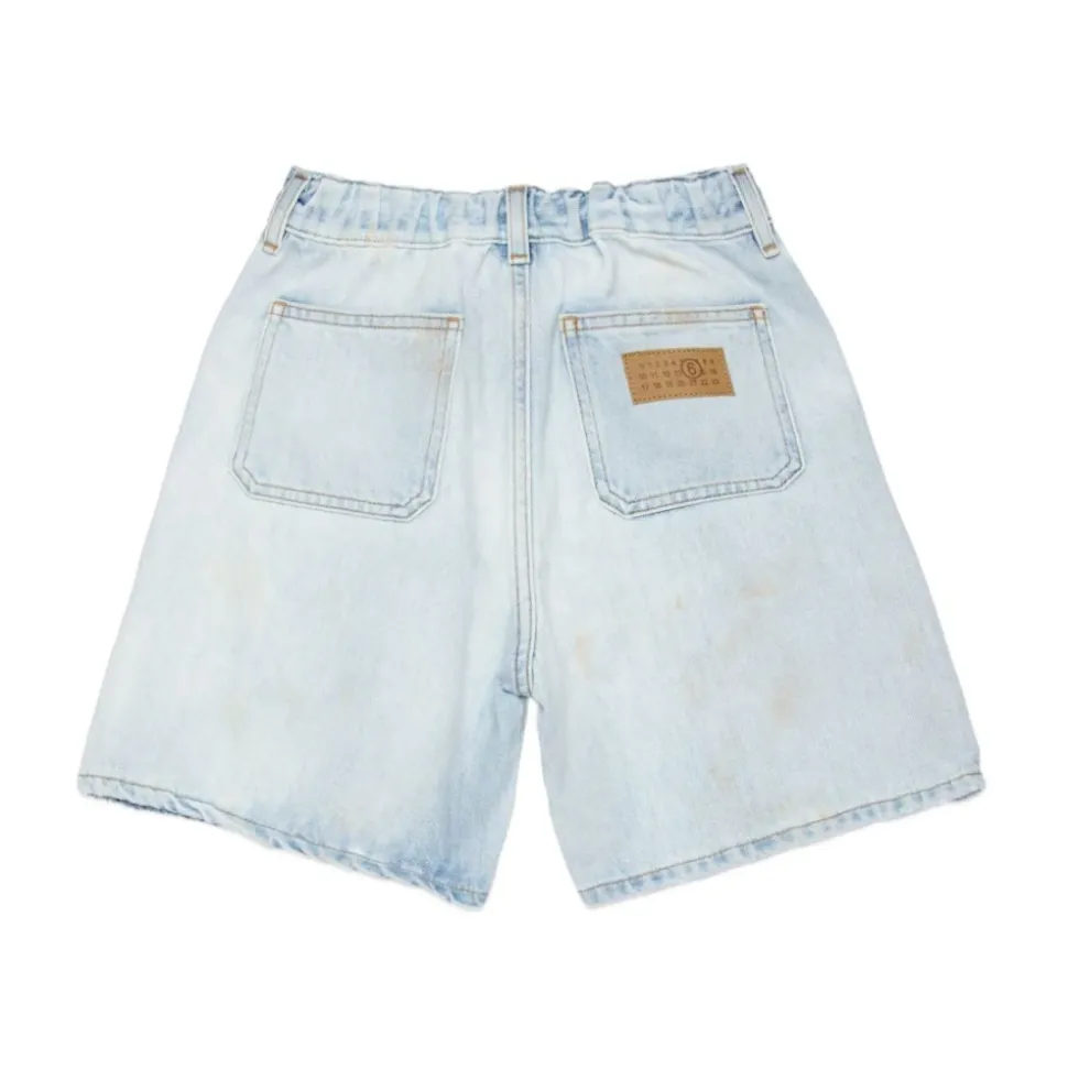 Panelled Denim Shorts