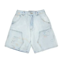 Panelled Denim Shorts