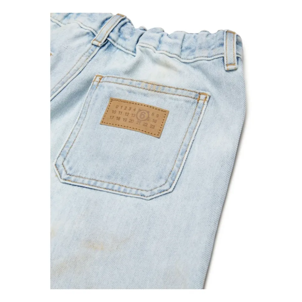 Panelled Denim Shorts