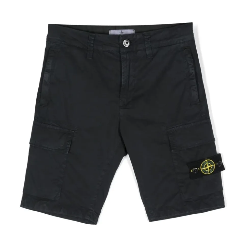 Pantaloncini Cargo con Patch Compass
