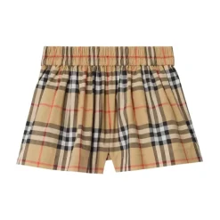 Pantaloncini Check in Cotone