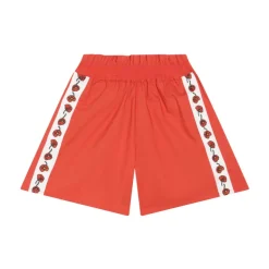 Pantaloncini in Cotone con Motivo Floreale