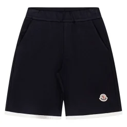 Pantaloncini in Felpa di Cotone Elasticizzato con Logo