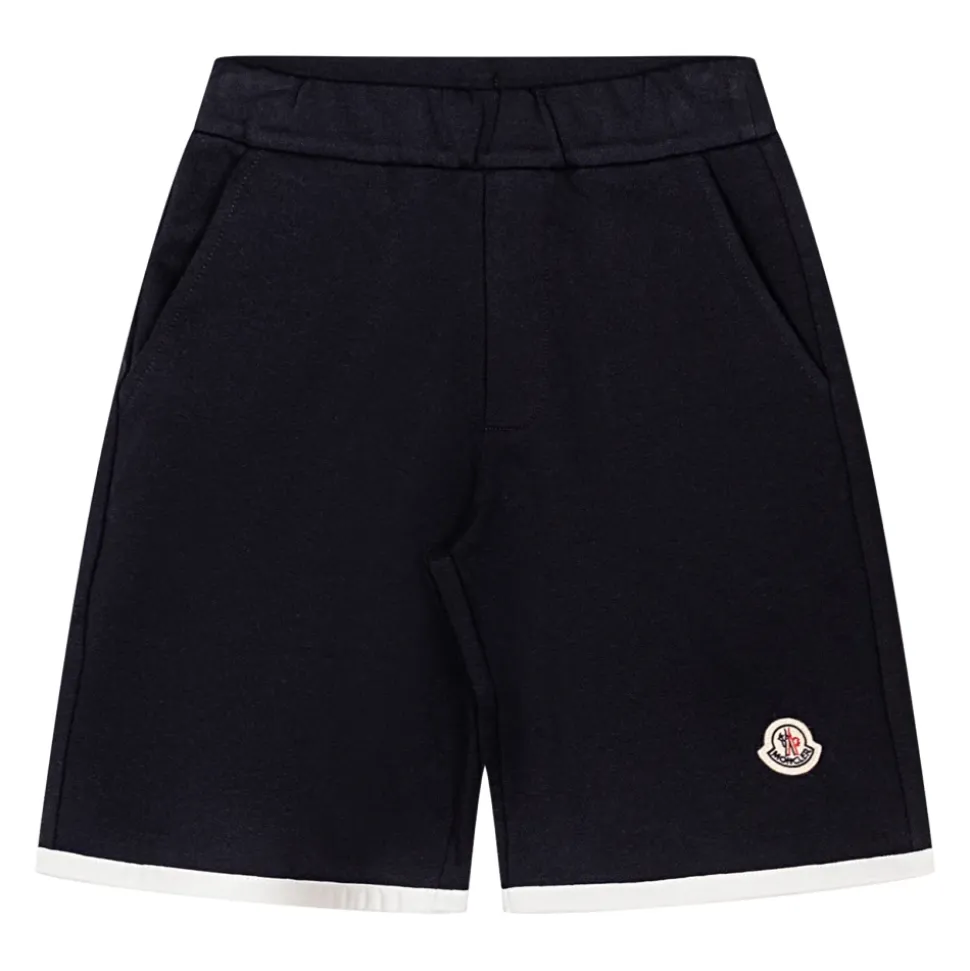 Pantaloncini in Felpa di Cotone Elasticizzato con Logo
