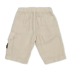Pantaloncini in Lino con Patch Logo