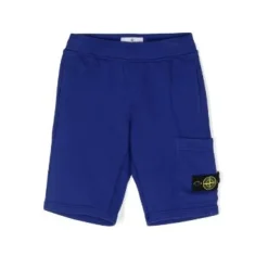Pantaloncini Royal Blue in Jersey Testurizzato