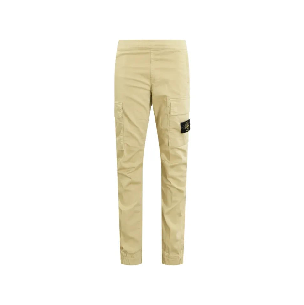 Pantaloni a Vita Alta con Motivo Bussola