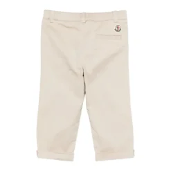 Pantaloni Bambino Marroni Cotone Elastan
