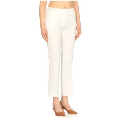 Pantaloni Bianchi in Viscosa