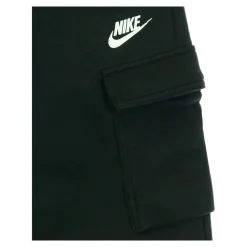 Pantaloni Cargo in Pile Nero/Bianco