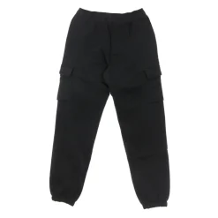 Pantaloni Cargo in Pile Nero/Bianco