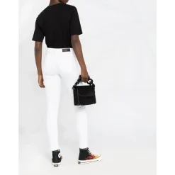 Pantaloni con ricamo logo