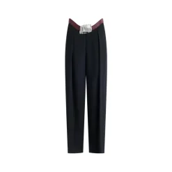 Pantaloni da abito curvi