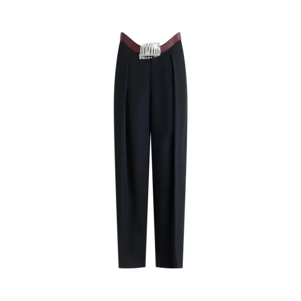 Pantaloni da abito curvi