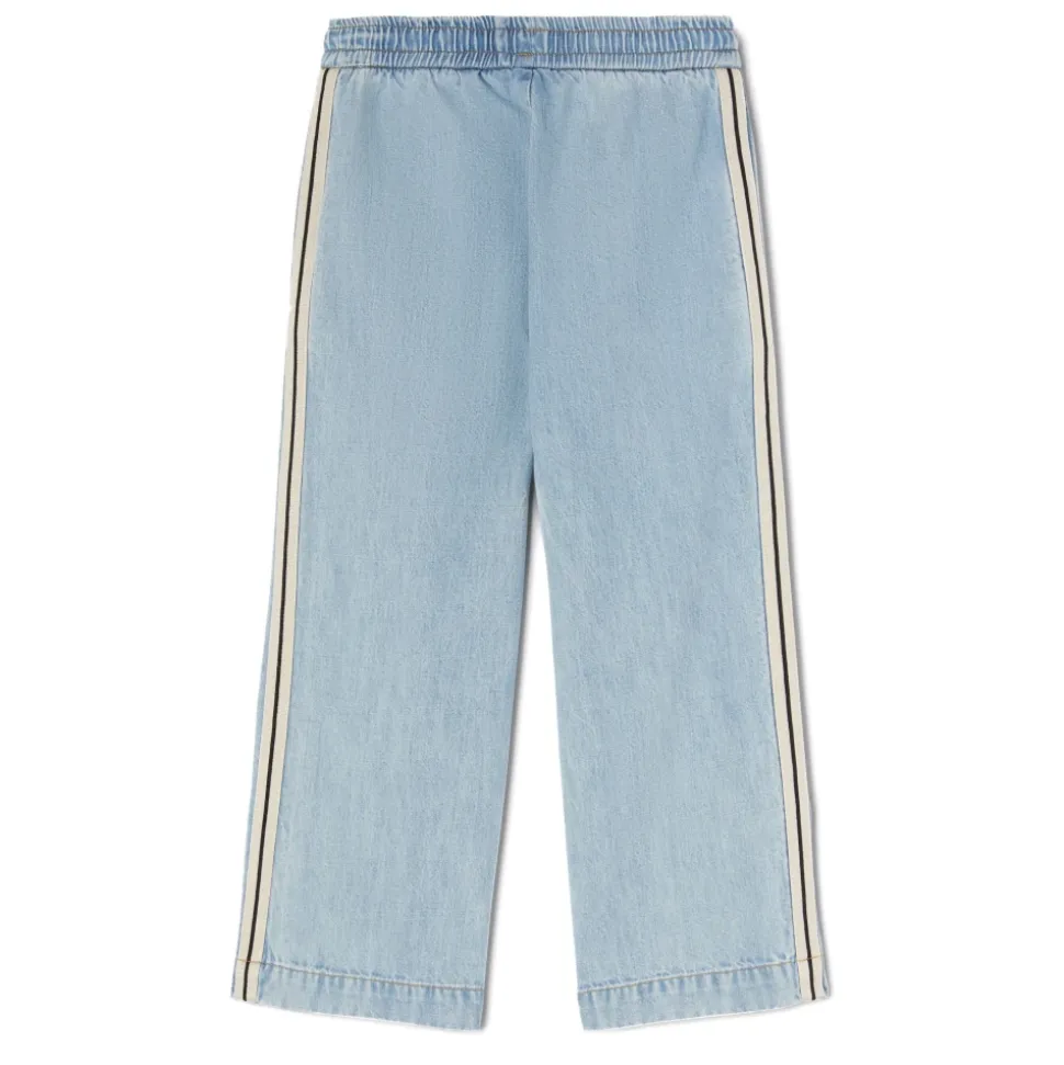 Pantaloni da tuta in chambray