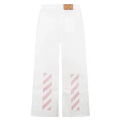 Pantaloni Denim a Gamba Larga