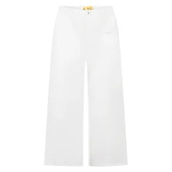 Pantaloni Denim a Gamba Larga