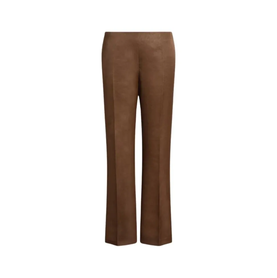 Pantaloni dritti in seta