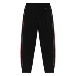 Pantaloni in Cotone con Polsini Elasticizzati