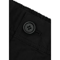 Pantaloni in Cotone con Risvolto Check