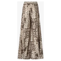 Pantaloni in Cotone con Stampa Animalier