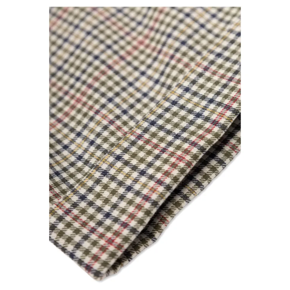 Pantaloni in Cotone Popeline Micro-Check