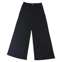 Pantaloni in Denim Leggero a Vita Alta