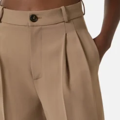 Pantaloni in Gabardine con Pinces