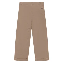 Pantaloni in Gabardine di Cotone Stretch con Pieghe