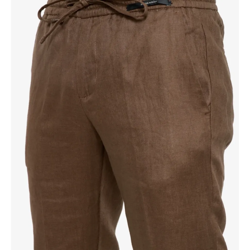 Pantaloni in Lino con Coulisse
