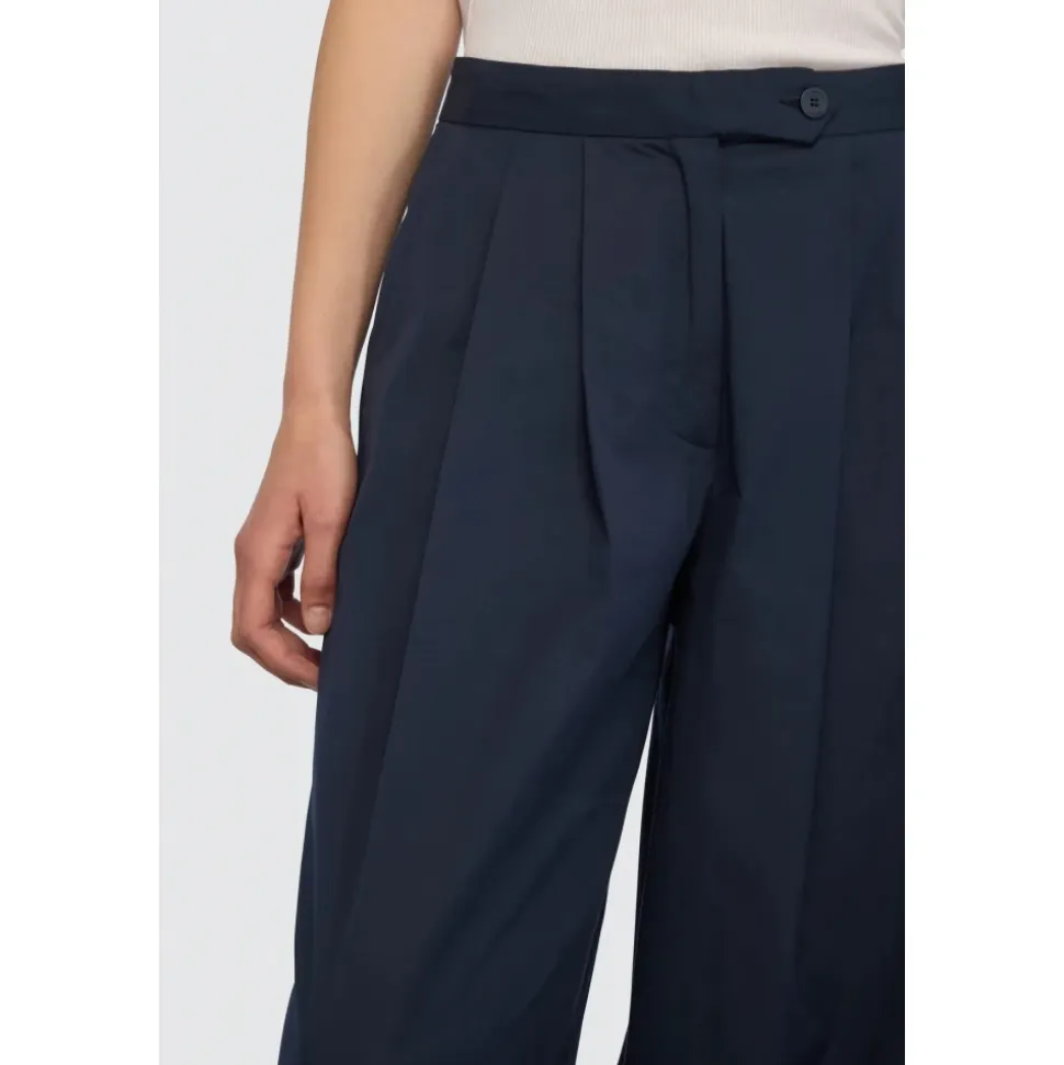 Pantaloni in Popeline di Cotone