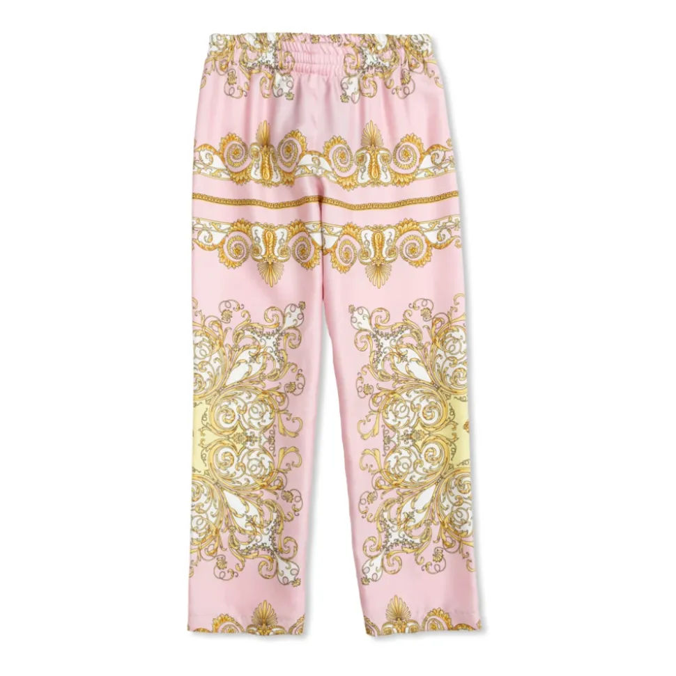 Pantaloni in Seta Ampi
