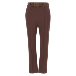 Pantaloni in tessuto tecnico bielastico con cintura
