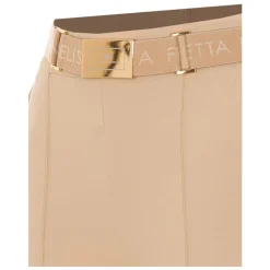 Pantaloni in tessuto tecnico bielastico con cintura