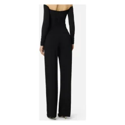 Pantaloni Leggeri in Crêpe con Charm Logo