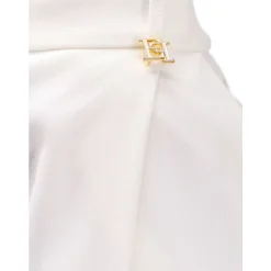Pantaloni Leggeri in Crêpe con Charm Logo