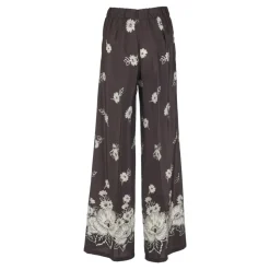 Pantaloni Marrone Scuro con Pant Stampa