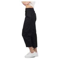 Pantaloni neri in cotone per l'estate da donna
