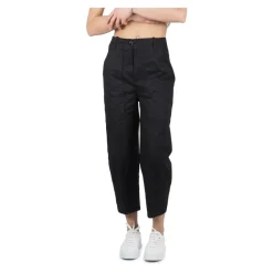 Pantaloni neri in cotone per l'estate da donna