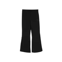 Pantaloni Svasati con Logo Ricamato