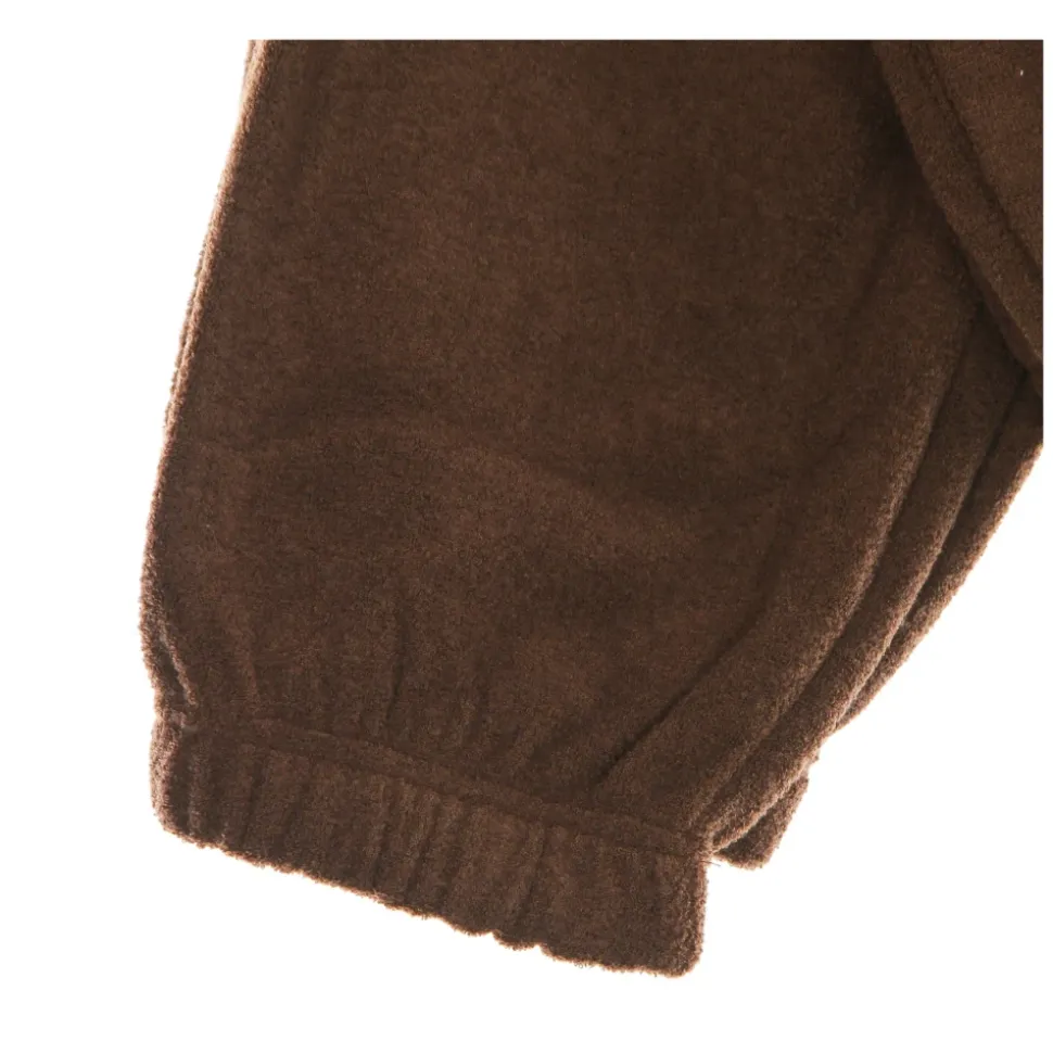 Pantaloni tuta in pile con vita alta