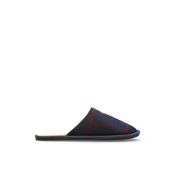 Pantofole in flanella con motivo tartan