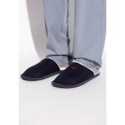 Pantofole in flanella con motivo tartan