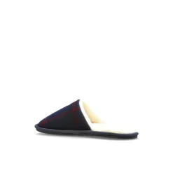 Pantofole in flanella con motivo tartan