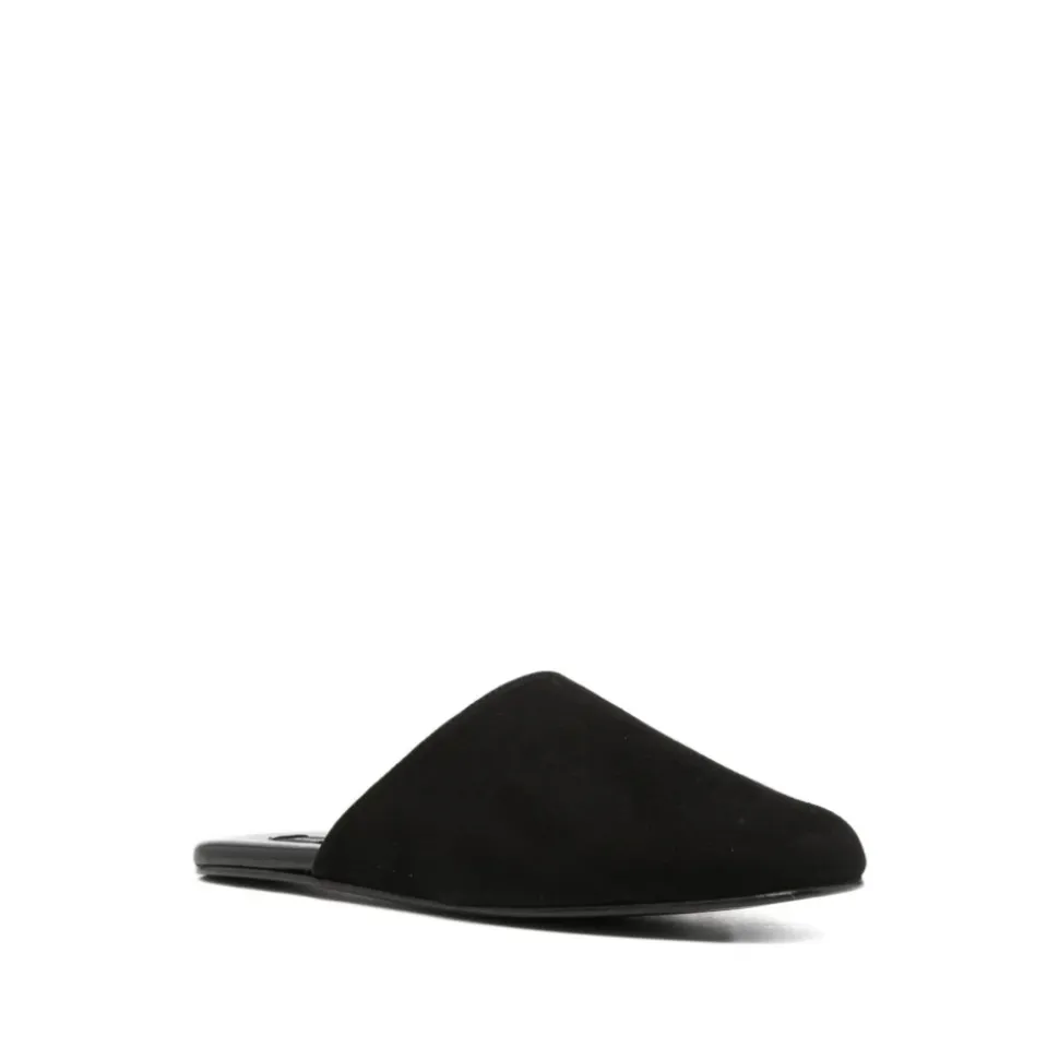 Pantofole in Pelle Scamosciata