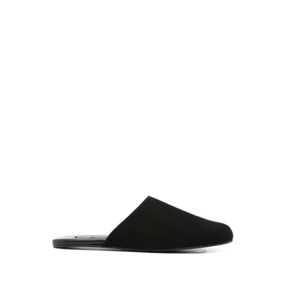 Pantofole in Pelle Scamosciata