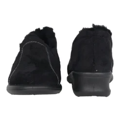 Pantofole nere da donna per casa, accoglienti e alla moda