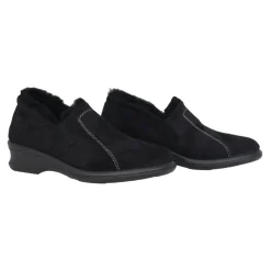 Pantofole nere da donna per casa, accoglienti e alla moda