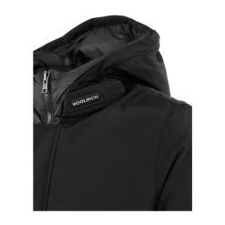 Parka uomo con collo alto Polar nero