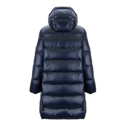 Piumino donna con zip e bottone automatico
